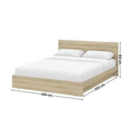 เตียง 5 ฟุต KONCEPT HANNIE 19242525 สีโซลิดโอ๊ค_3
