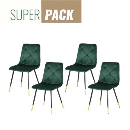 เก้าอี้ทานข้าว SB FURNITURE TARISH 59056453 สีเขียว (ชุด 4 ตัว)_0