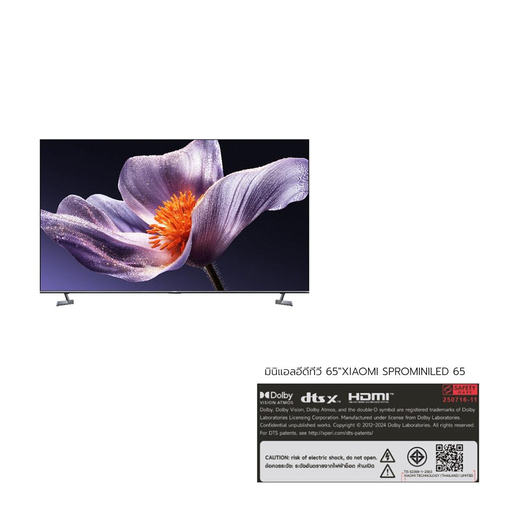 มินิแอลอีดีทีวี 65 นิ้ว XIAOMI (4K, MINI LED, GOOGLE TV) S PRO MINI LED 65 2026