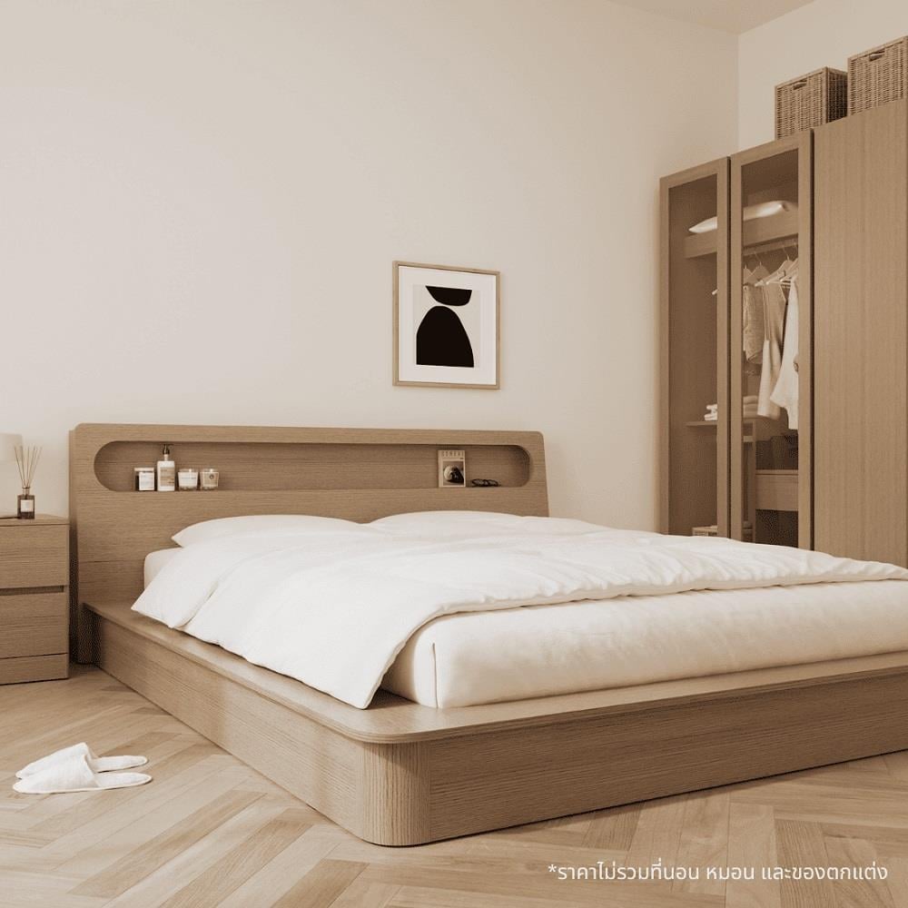 เตียง 5 ฟุต  KONCEPT TOMO-T 19243822 สีแคชชูโอ๊ค