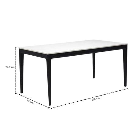 โต๊ะทานข้าว SB FURNITURE HUMAN 19128787 160 ซม. สีขาว_6