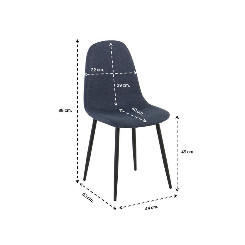 เก้าอี้ทานข้าว SB FURNITURE LALADA 59056449 สีน้ำเงินเข้ม (ชุด 4 ตัว)