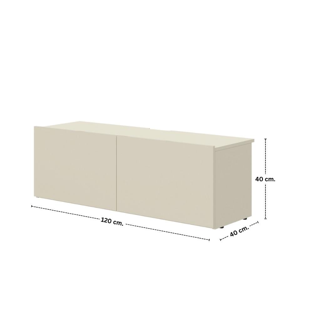 ตู้วางทีวี KONCEPT BLANCA 19244072 120 ซม. สีครีม