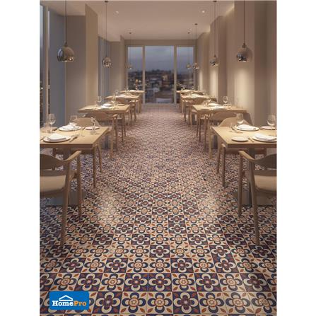 กระเบื้องพื้น 16x16นิ้ว SOSUCO บุษบัน ฟลอร่า ฟ้า PM 0.96 ตร.ม._2