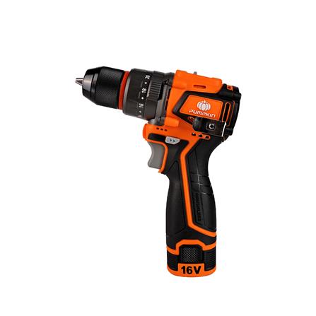 สว่านกระแทกไร้สาย (พร้อมแบตเตอรี่) PUMPKIN 50477 16 โวลต์_0
