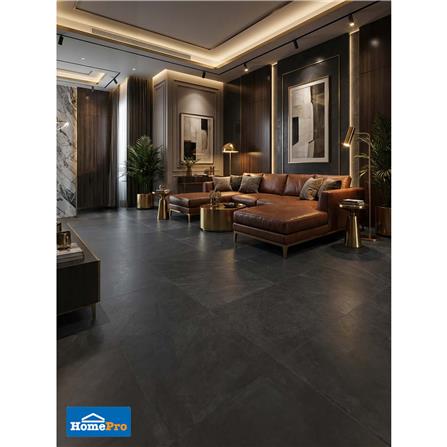 กระเบื้องพื้นพอร์ซเลน 60x60 ซม. COTTO พีโม ดำ ซาติน PM 1.44 ตร.ม._4