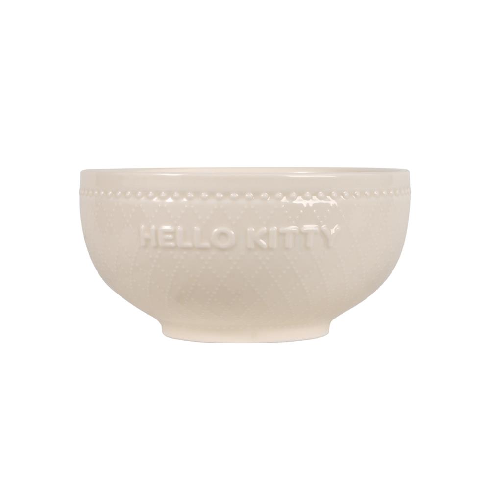 ชาม PORCELAIN 6 นิ้ว  FOFO KITTY VINTAGE สีครีม