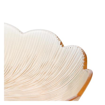 จานแก้ว 9 นิ้ว KECH FLOWER สีน้ำตาล_2