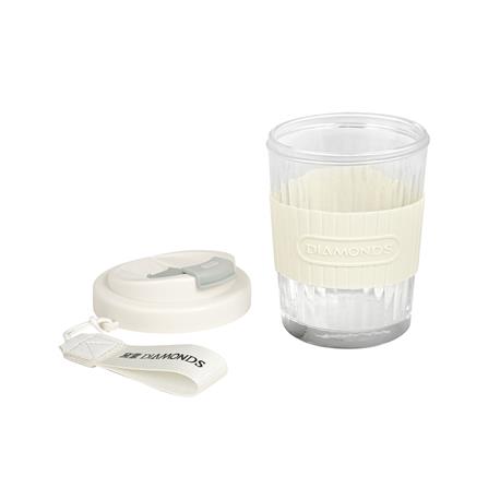 แก้วน้ำพร้อมฝา 500 มล. KECH COOL สีขาว_1