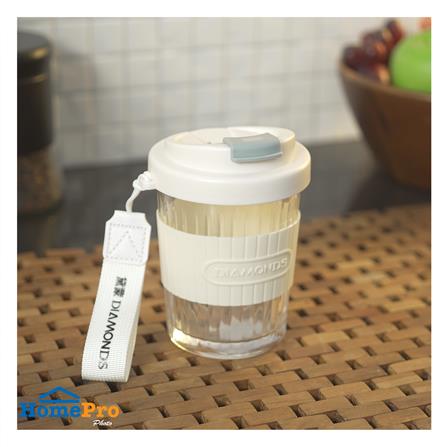 แก้วน้ำพร้อมฝา 500 มล. KECH COOL สีขาว_3