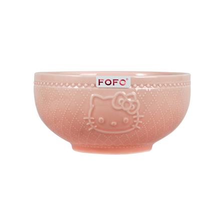 ชาม PORCELAIN 6 นิ้ว FOFO KITTY VINTAGE สีชมพู_0