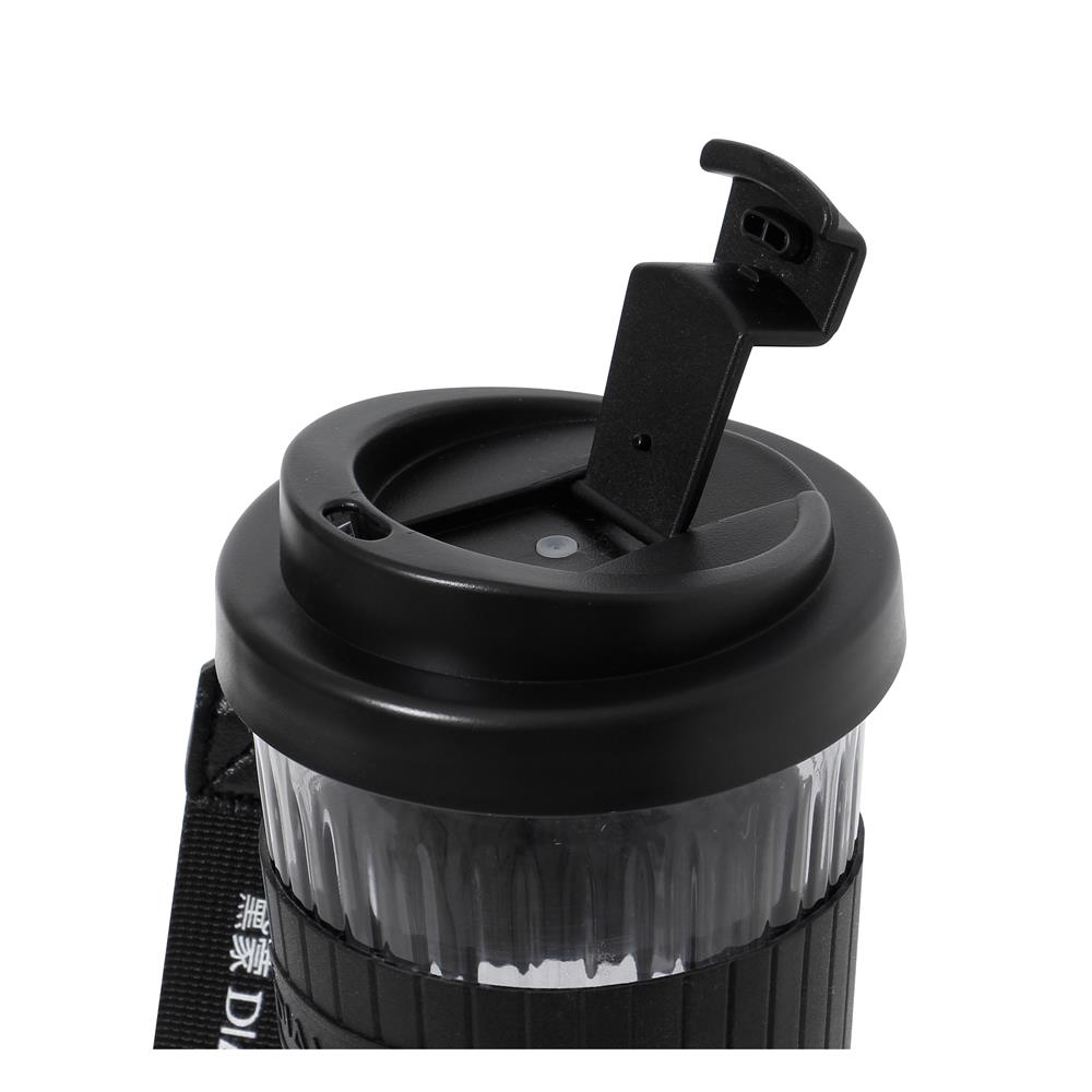 แก้วน้ำพร้อมฝา 500 มล. KECH COOL สีดำ