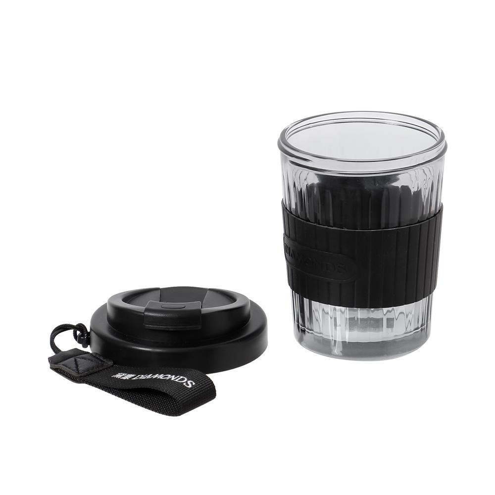 แก้วน้ำพร้อมฝา 500 มล. KECH COOL สีดำ