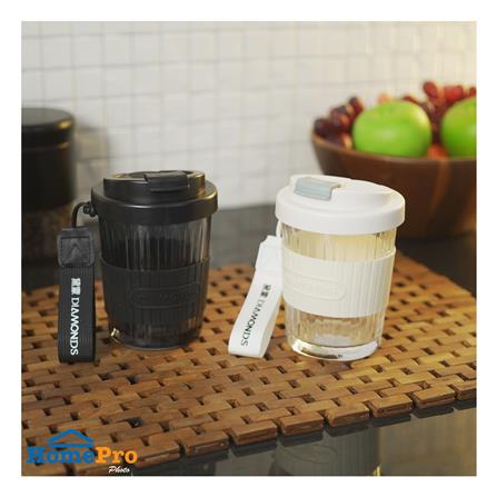 แก้วน้ำพร้อมฝา 500 มล. KECH COOL สีดำ_4