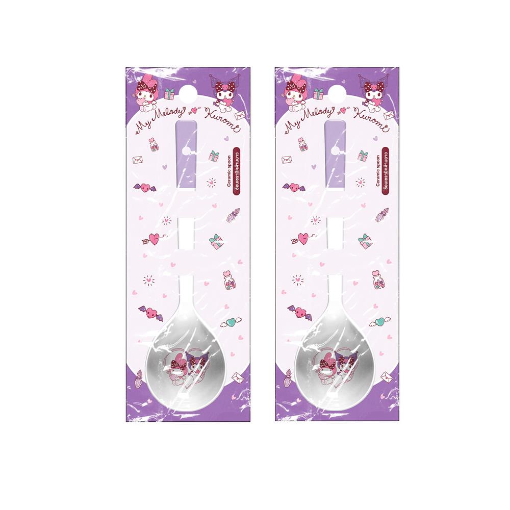 ชุดจานชาม PORCELAIN FOFO MY MELODY & KUROMI (10 ชิ้น)
