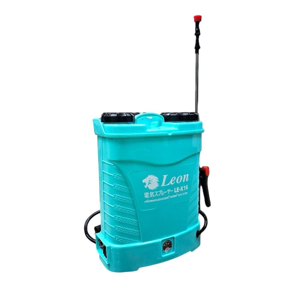 เครื่องพ่นยา (พร้อมแบตเตอรี่) LEON 16 ลิตร สีฟ้า