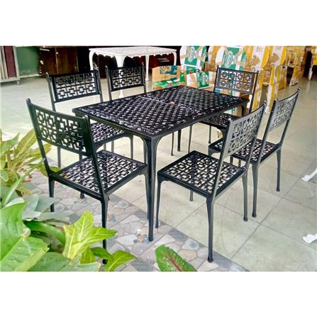 ชุดสนาม 6 ที่นั่ง AUNCHISAALLOY 118x72x64 ซม. สีดำ_1