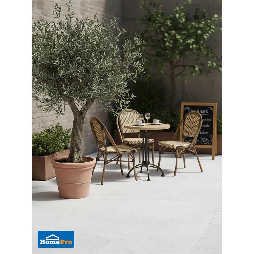 กระเบื้องพื้นพอร์ซเลน 60x60 ซม. COTTO พีโม ขาว R11 PM 1.44 ตร.ม.