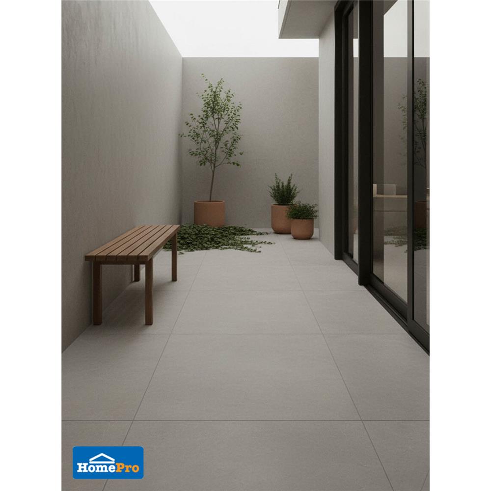 กระเบื้องพื้นพอร์ซเลน 60X60 ซม. COTTO พีโม วอร์ม เทา PM 1.44 ตร.ม.