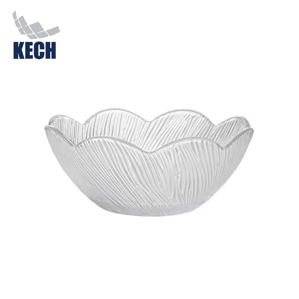 ชามแก้ว 5 นิ้ว KECH FLOWER สีใส