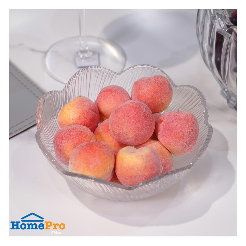 ชามแก้ว 5 นิ้ว KECH FLOWER สีใส