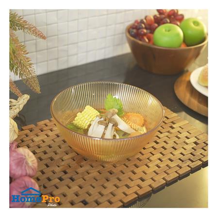 ชามแก้ว 8 นิ้ว KECH OLIVE สีน้ำตาล_3