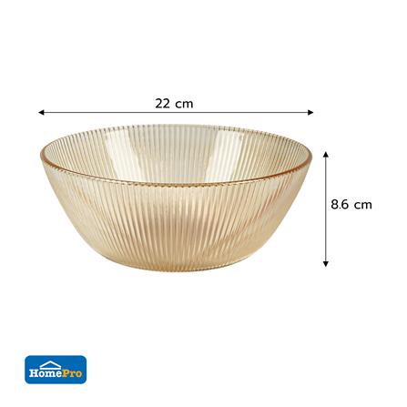 ชามแก้ว 8 นิ้ว KECH OLIVE สีน้ำตาล_4