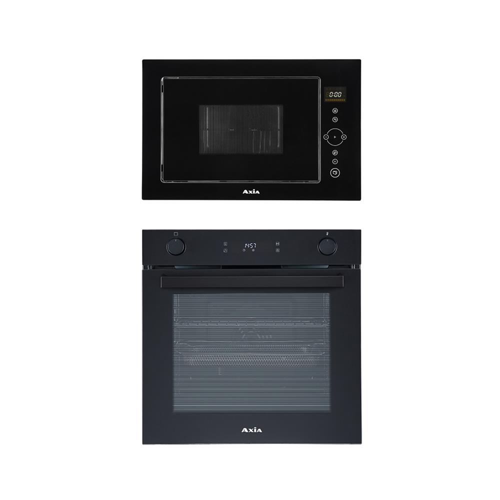 ไมโครเวฟฝัง+เตาอบฝัง AXIA INT 25 MWG 500+INT 75 LCD