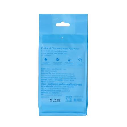 ผ้าเช็ดทำความสะอาดผิว DOUBLE A CARE PURE WATER 10 แผ่น (แพ็ก 4 ชิ้น)_1