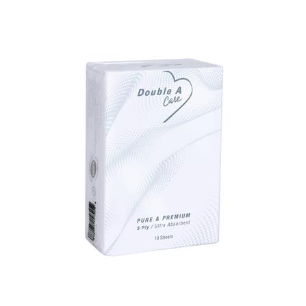 กระดาษเช็ดหน้า DOUBLE A CARE MINI POCKET 10 แผ่น (แพ็ก 12 ชิ้น)_1