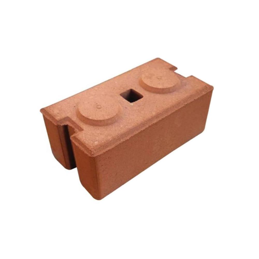 อิฐประสานเรียบตรง 2 ปุ่ม SPRING 12.5x25x10 ซม.