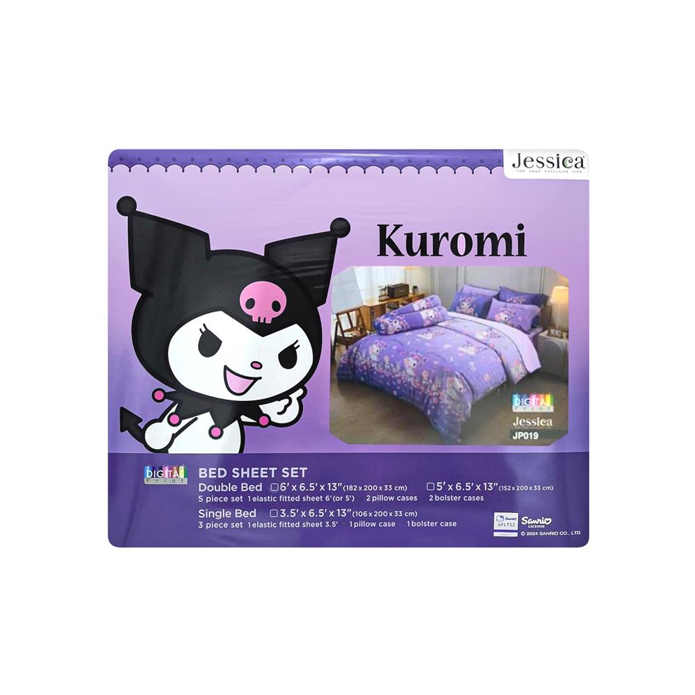 ชุดผ้าปูที่นอน 3.5 ฟุต (ชุด 3 ชิ้น) JESSICA KUROMI 21075-JP019