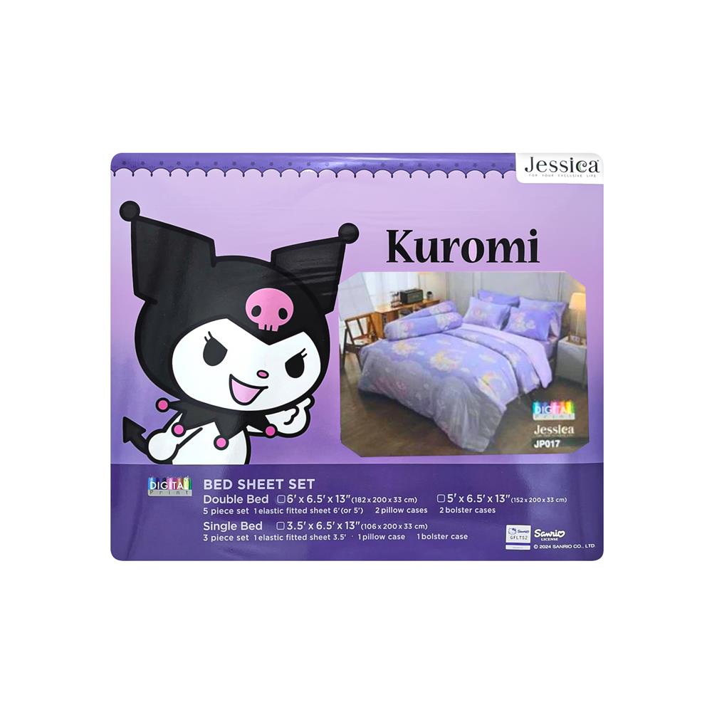 ชุดผ้าปูที่นอน 5 ฟุต (ชุด 5 ชิ้น) JESSICA KUROMI 21074-JP017