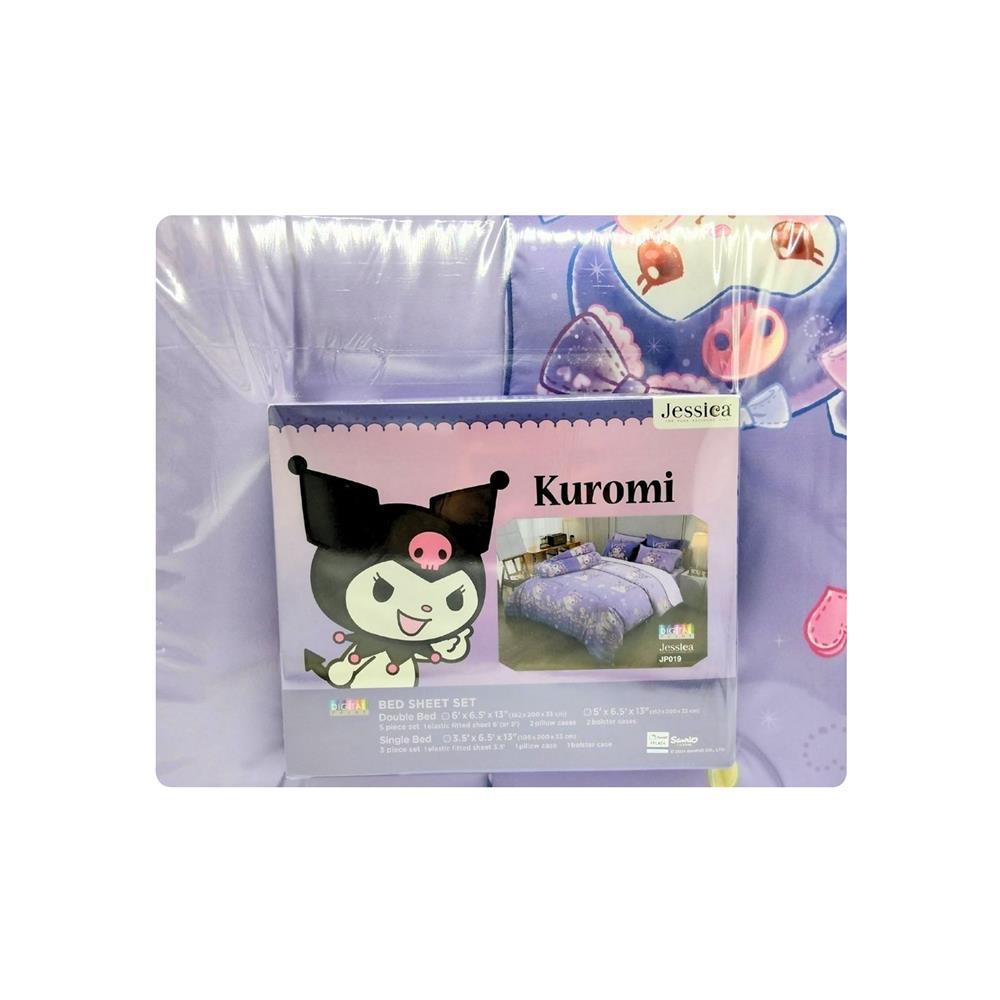 ชุดผ้าปูที่นอน 5 ฟุต (ชุด 6 ชิ้น) JESSICA KUROMI 22066-JP019