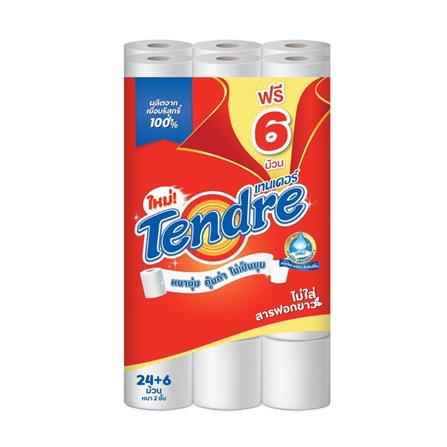 กระดาษชำระ TENDRE (แพ็ก 24+6)_0