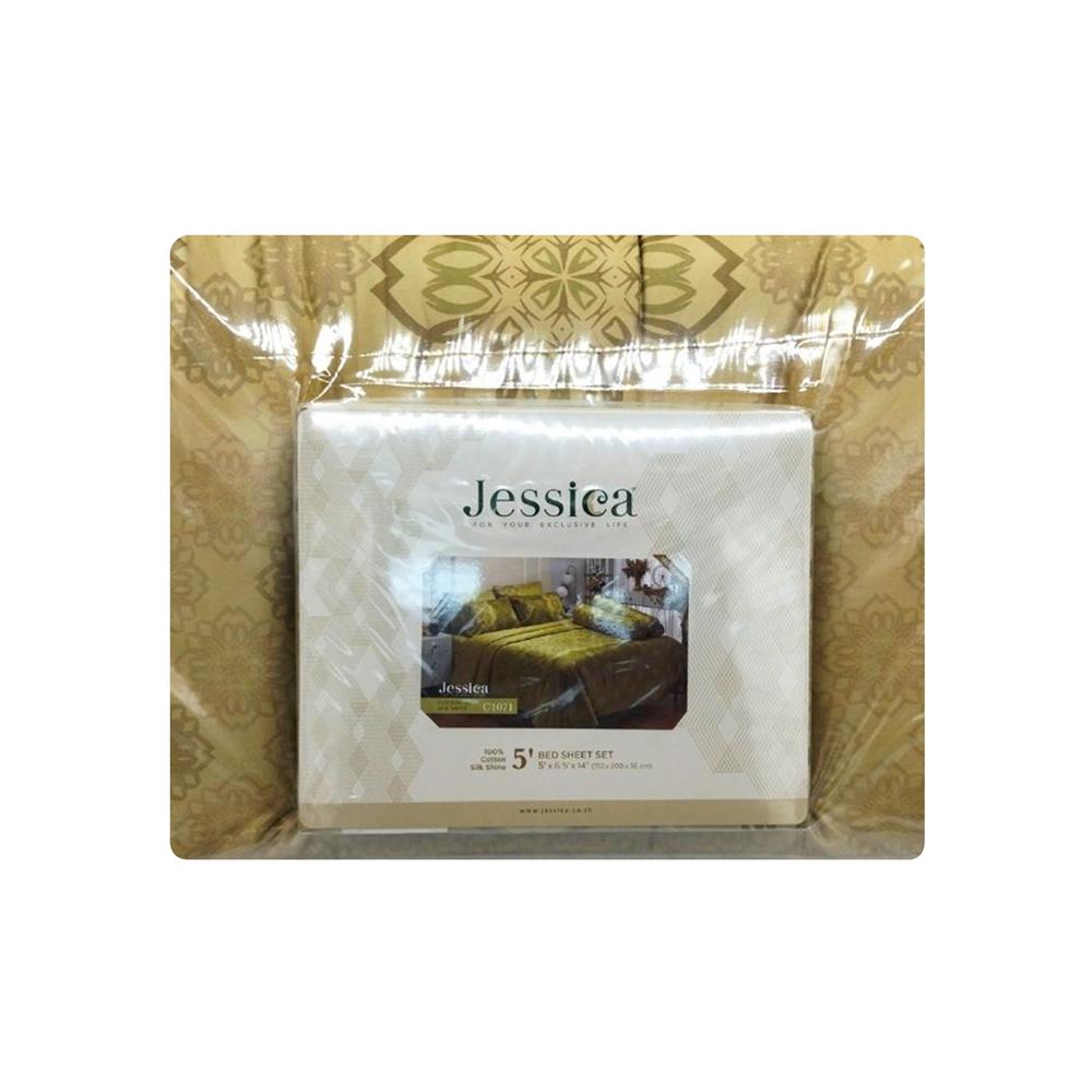 ชุดผ้าปูที่นอน 5 ฟุต (ชุด 5 ชิ้น) JESSICA COTTON 20065-C1071