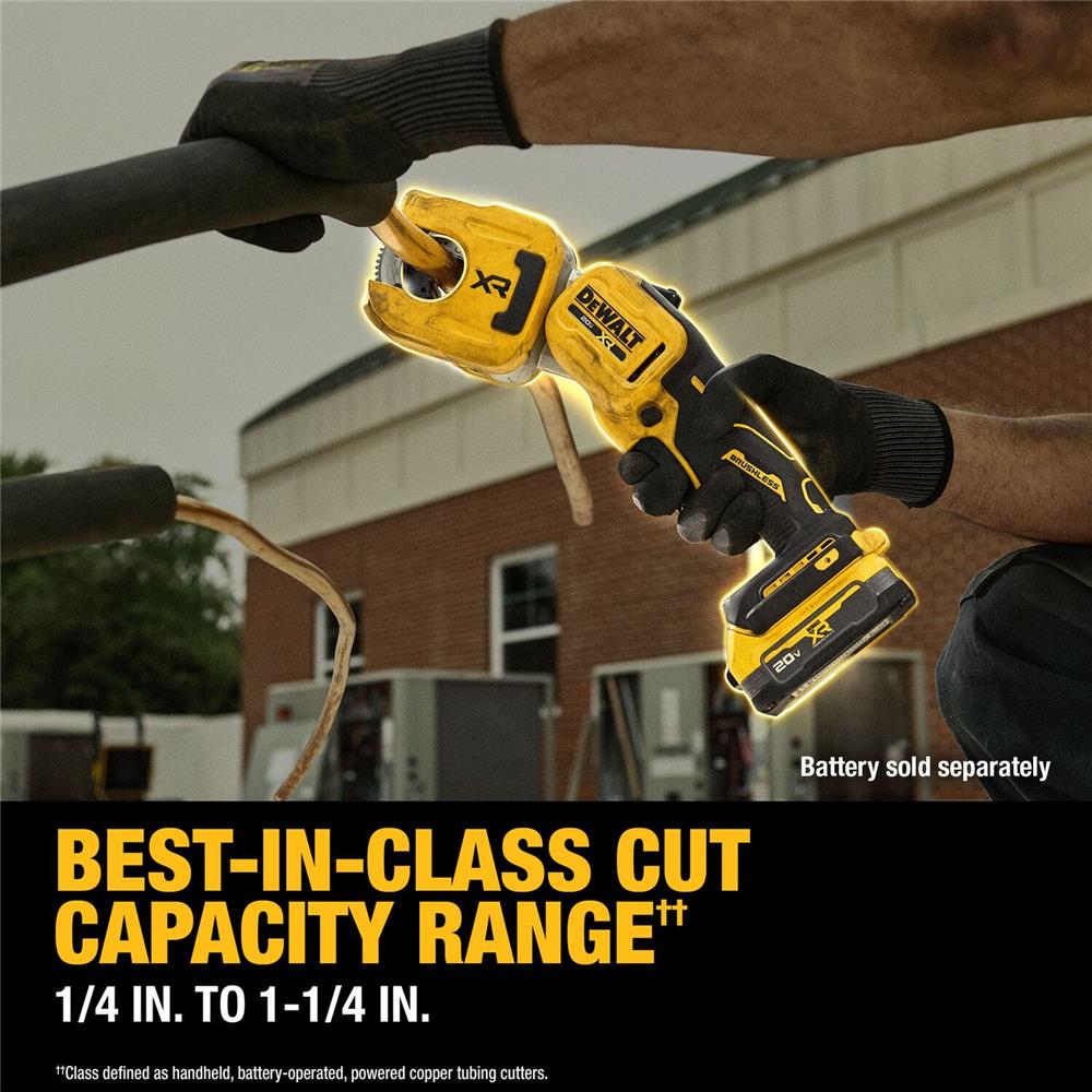 เครื่องตัดท่อทองแดงไร้สาย (เฉพาะตัวเครื่อง) DEWALT DCE154B 20 โวลต์