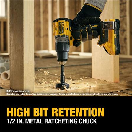สว่านกระแทกไร้สาย (เฉพาะตัวเครื่อง) DEWALT DCD806N-B1 XR 18 โวลต์_11