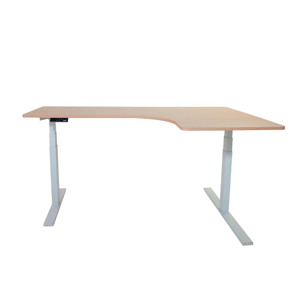 โต๊ะปรับระดับไฟฟ้า BEWELL TBS2-TOP9 160 ซม. สีโอ๊ค/ขาว