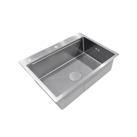 ซิงค์ฝัง 1 หลุม + ก๊อกซิงค์ AXIA EXPERTISE 6050 SILVER + NIAGARA MATTE SATIN_1