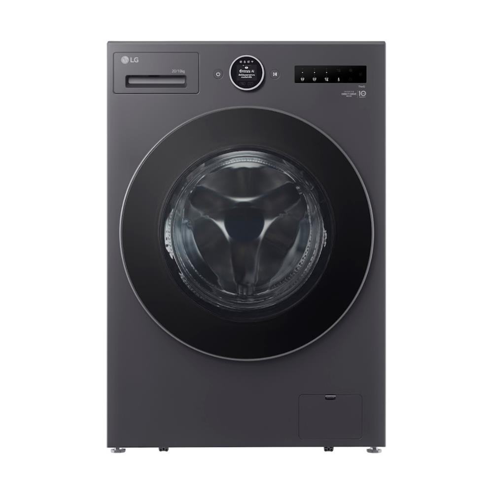 เครื่องซักอบผ้าฝาหน้า LG F2520RNTG 20/10 กก. 1100RPM อินเวอร์เตอร์ สีเทาเข้ม