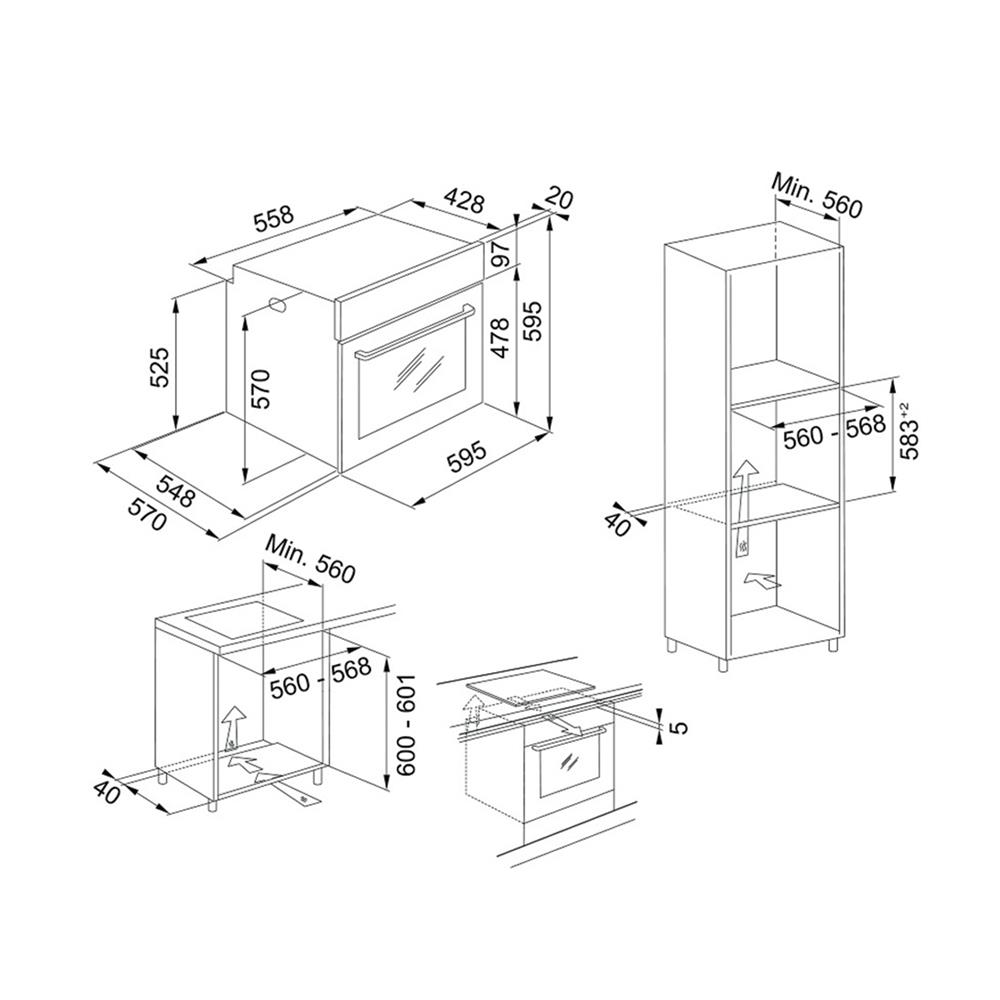 ไมโครเวฟฝัง+เตาอบฝัง FRANKE FSM 25 MW XS+FSL86 H XS