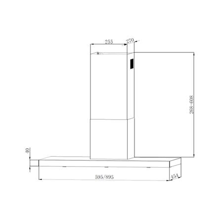เครื่องดูดควันกระโจม TECNOSTAR HD 90 SB 90 ซม._4
