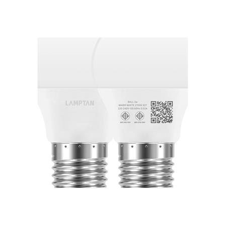 หลอด LED LAMPTAN BALL A45 3 วัตต์ WARM WHITE E27 (แพ็ก 10 ชิ้น)_8
