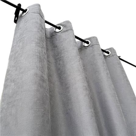 ผ้าม่าน EYELET HOME LIVING STYLE ELLA UV 150x220 ซม. สีเทา_1