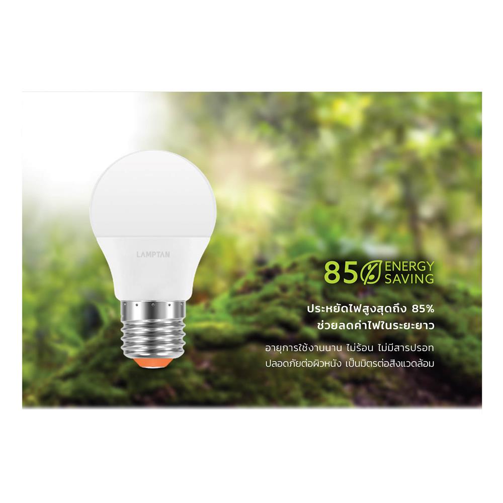 หลอด LED LAMPTAN BALL A45 3 วัตต์ DAYLIGHT E27 (แพ็ก 10 ชิ้น)
