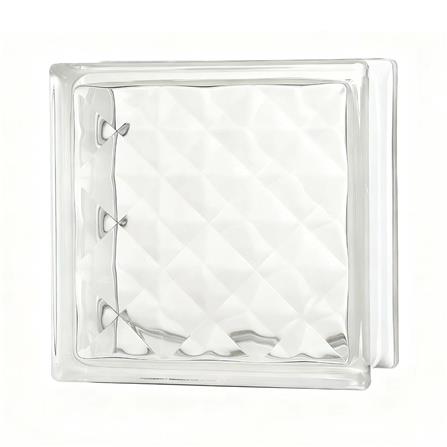 อิฐแก้ว 19x19x8 ซม. JING HUA จีเวล สีใส_1