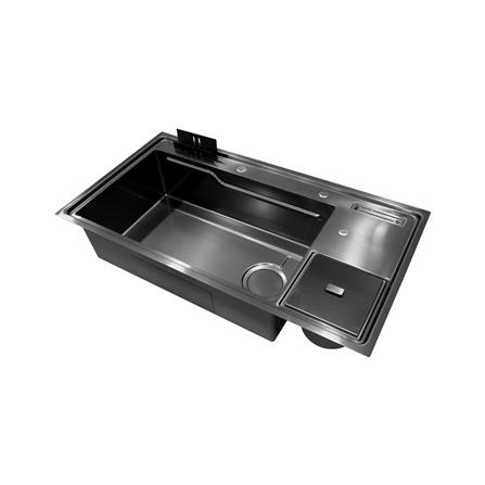 ซิงค์ฝัง 1 หลุม + ก๊อกซิงค์ AXIA EXPERTISE 10050 DB BLACK + NIAGARA GUN METAL_2