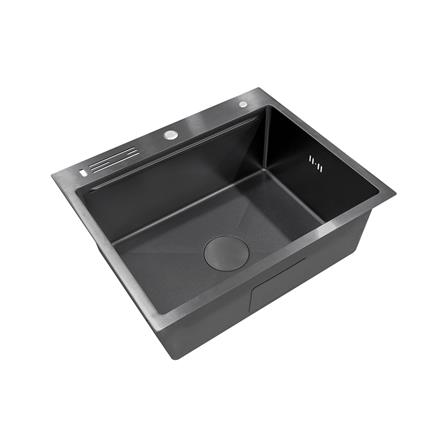 ซิงค์ฝัง 1 หลุม + ก๊อกซิงค์ AXIA EXPERTISE 6050 BLACK + NIAGARA MATTE SATIN_1