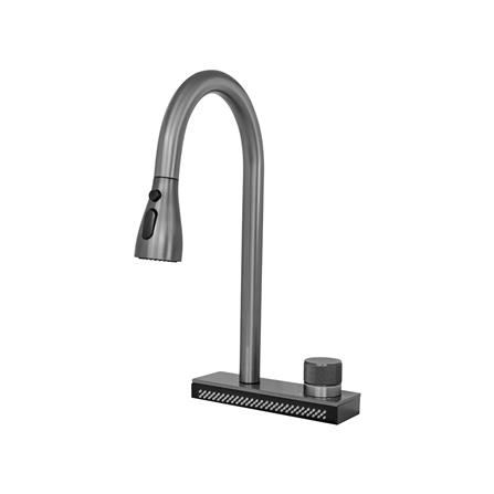 ซิงค์ฝัง 1 หลุม 1 ที่พัก + ก๊อกซิงค์ AXIA EXPERTISE 10050 BLACK + NIAGARA GUN METAL_3